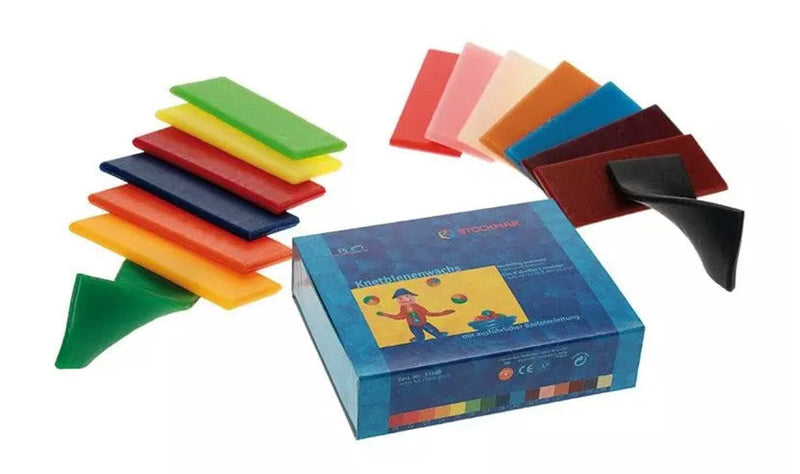 Stockmar Natural Modeling Beeswax - Set of 15 Colors in Box - NewNest Australia