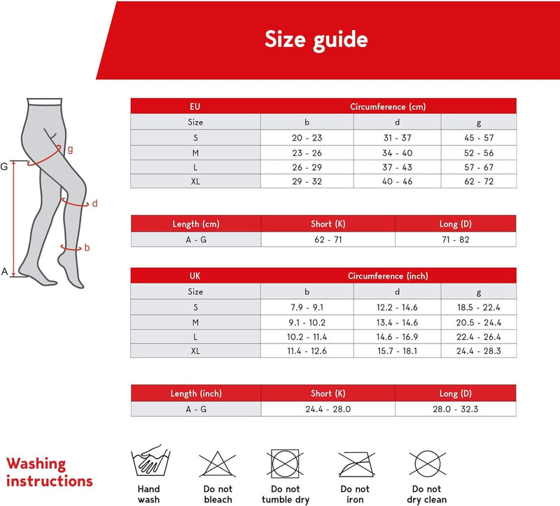 Lauma Medical, 23-32 mmHg Compression Tights Class 2 with Closed Toe, Varicose Veins, Frequent Swelling in Legs, Pain in Calves and Feet Beige XL Size, Long - NewNest Australia