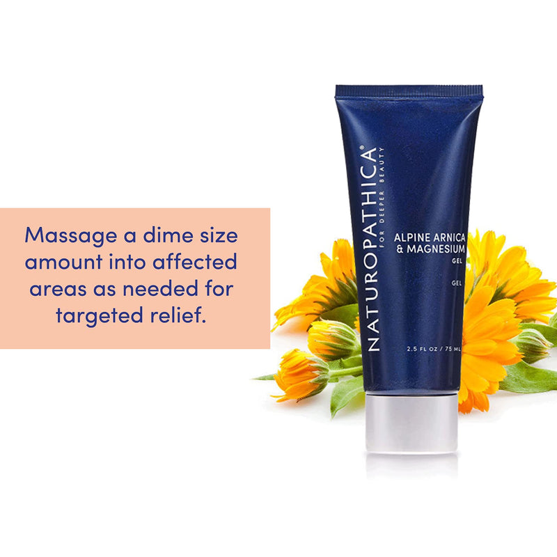 Naturopathica Arnica Gel - Cooling Massage Gel w/ Herbs & Menthol - Muscle & Joint Pain Relief - Vegan, Made in USA, 2.5 oz. (75 ml) 2.5 Fl Oz (Pack of 1) - NewNest Australia