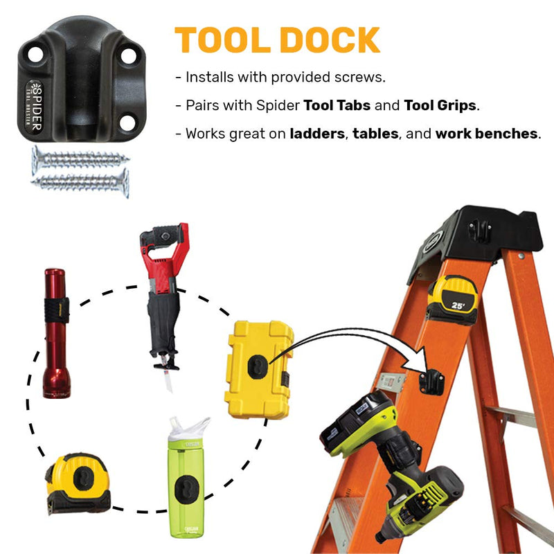 Spider Tool Holster - Tool Docks - Pack of Two - Install Spider Compatible Tool Storage Anywhere in Your workspace! - NewNest Australia