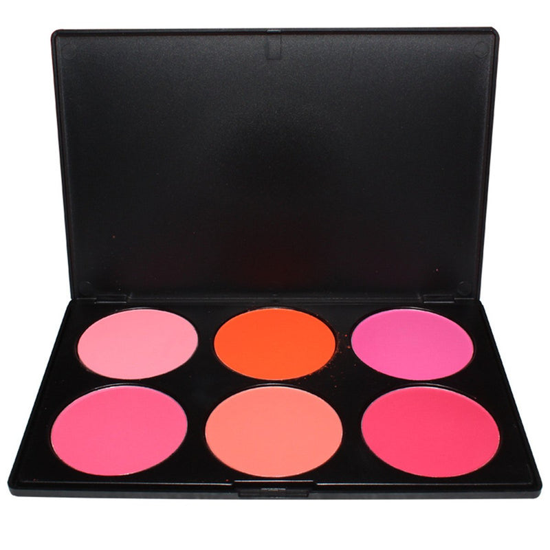 FantasyDay® Professional 6 Colours Large Powder Blush / Blusher Makeup Palette Contouring Kit - Ideal for Professional and Daily Use - NewNest Australia