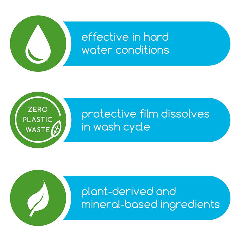 Beyond Natural Dishwasher Tablets - Fragrance & Dye Free - ZERO PLASTIC WASTE - Certified Biobased (1 Box of 32) - NewNest Australia