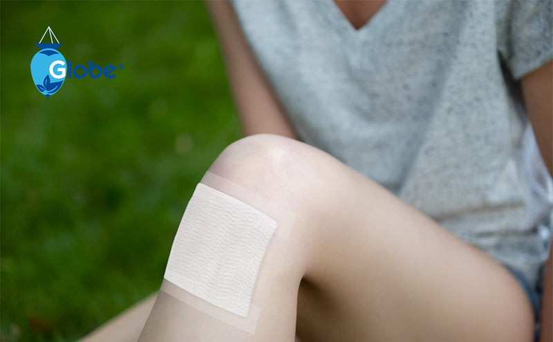 Globe 3’’ x 3’’ Advanced Sterile Gauze Pads for Wound Dressing| 100-Pack, Individually Packed | 12-Ply Cotton & Highly Absorbent| Gauze Sponge-Pads for Wound Care & Home First Aid Kits (3 x 3) - NewNest Australia