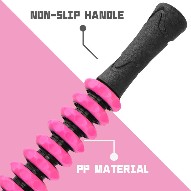 Professional Muscle Roller Stick For Release Sore Muscle, 2019 New Style Leg Gym Hand Muscle Rollers(Rose Red) Rose Red - NewNest Australia