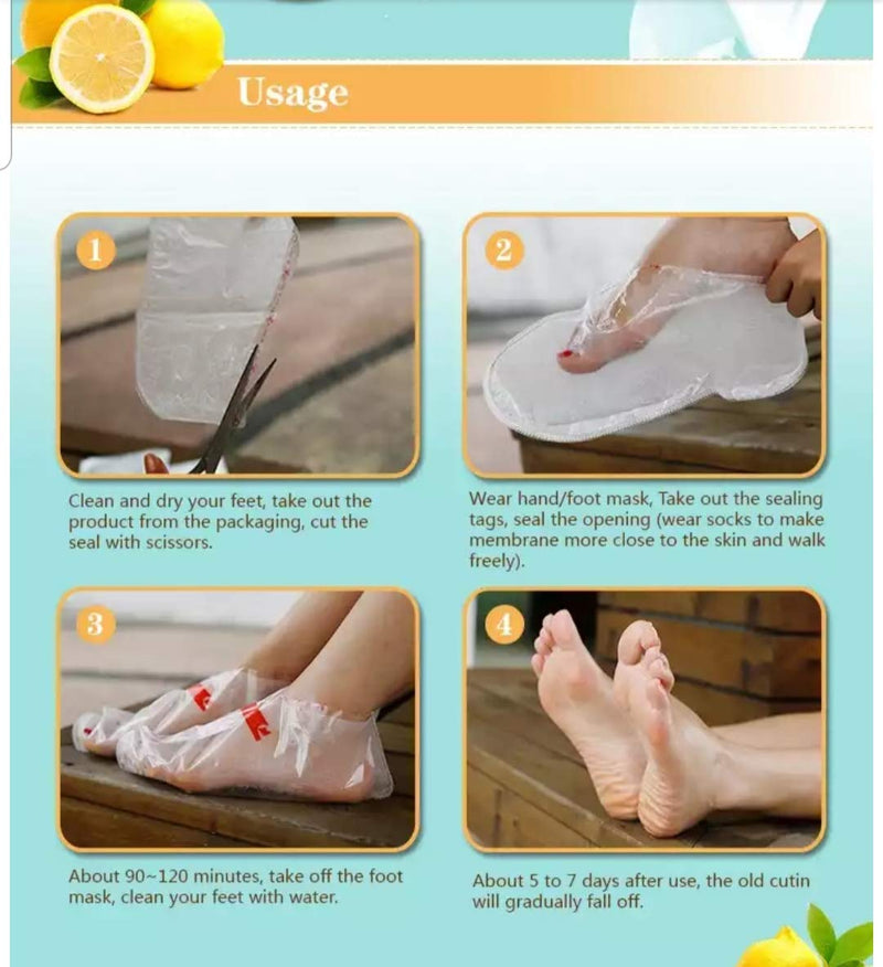 Intense exfoliant Foot Peel Peeling mask Remove Callus and Dead Skin Repair Rough Heel Eliminate Odour Foot soak Socks spa (1 Pair) - NewNest Australia