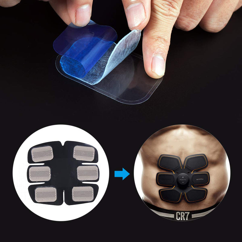 C100AE 60PCS EMS GEL PADS,EMS ABS Replacement Pads,Conductive Gel Pads Adhesive Electrodes,ABS Fitness Electric Stimulators Pads,EMS Trainer Gel Pads Toner,Abdominal Muscle Trainer Accessories - NewNest Australia