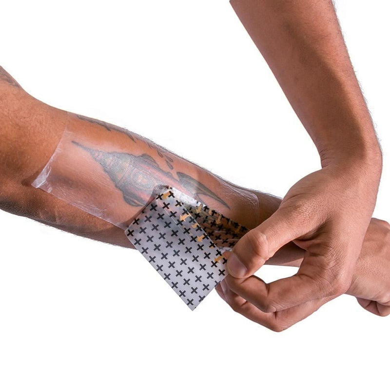 Recovery Derm Shield Tattoo Aftercare Bandage - Transparent, Waterproof Adhesive Bandages - 5.9 x 7.9 Inches, 10 Pack 5.9 x 7.9 Inch -10 Pack - NewNest Australia
