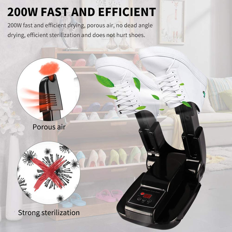 upstartech Shoe Dryer, Electric Boot Dryer Foot Warmer Intelligent Timing Folding Dehumidification Deodorant - NewNest Australia