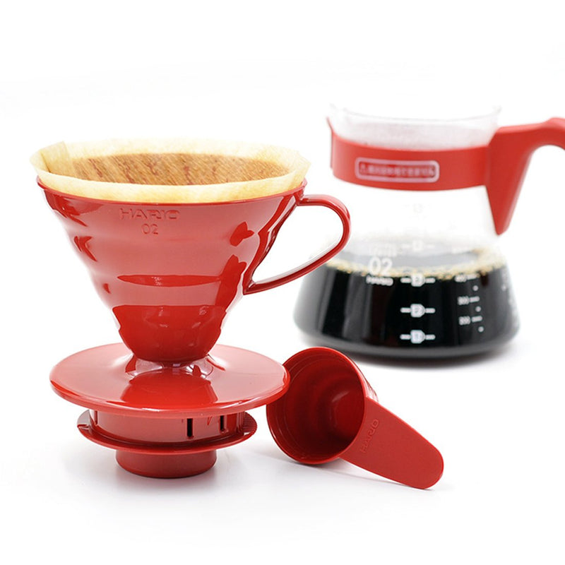 Hario VCSD-02R 1-Piece Plastic Coffee Sever Set, Red 700ml Single - NewNest Australia