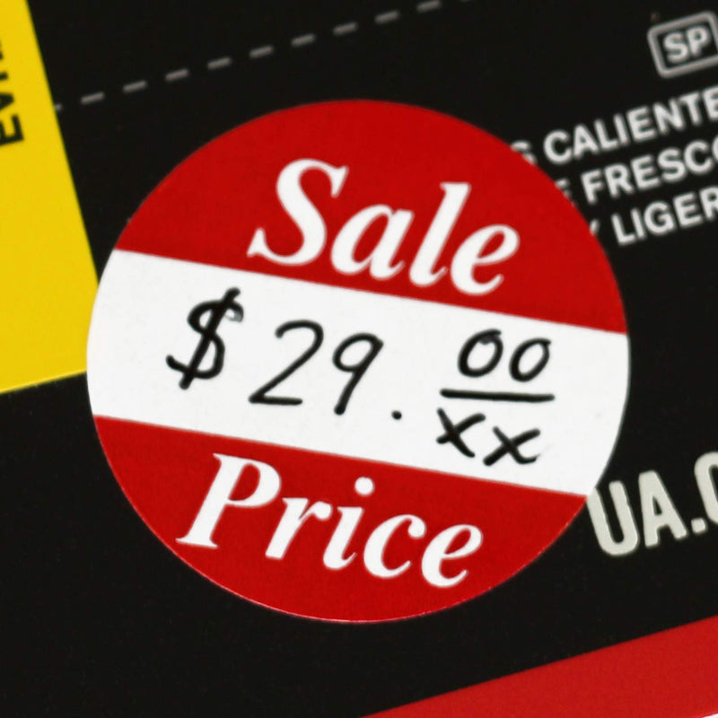 SmartSign "Sale Price" Roll of 500 Circular Removable Labels | 1" x 1" Semi-Gloss Paper - NewNest Australia