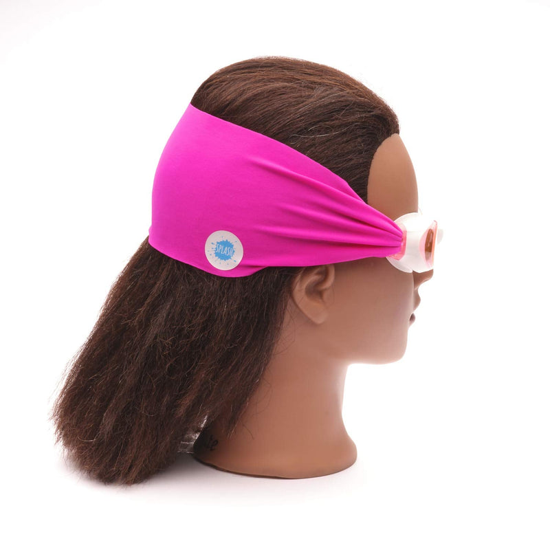 SPLASH Swim Goggles - Pretty In Pink - Fun, Fashionable, Comfortable - Fits Kids and Adults - Won't Pull Your Hair - Easy to Use - High Visibility Anti-Fog Lenses - PATENT PENDING - NewNest Australia