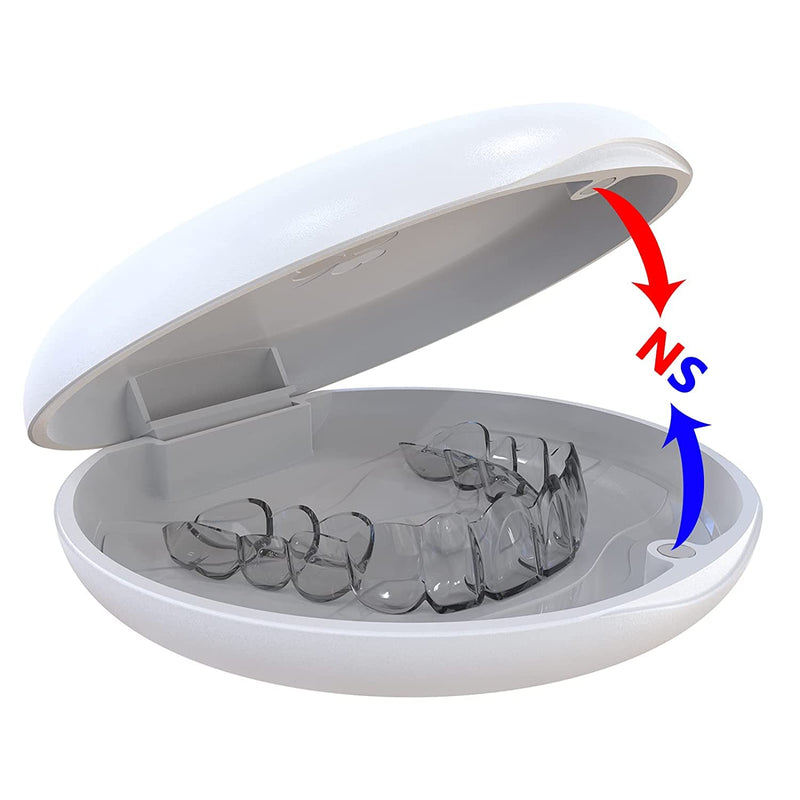 Braces box Dento box splint box (also for bite splint, grinding splint) 2 pieces orthodontic box (white) white - NewNest Australia