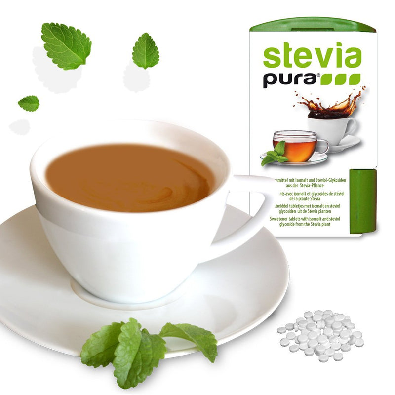 stevia pura | Pure stevia extract powder - white stevioside extract - highly concentrated sweetener from the stevia plant | 100% Stevia of which Reb-A 60% WITHOUT additives - WITHOUT sugar | 100 g can with measuring spoon 100 g (pack of 1) - NewNest Australia