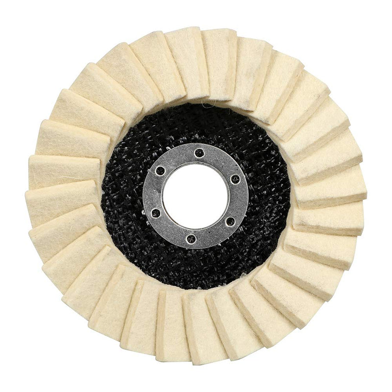 BHA Polish Plus Felt Flap Disc for Polishing and Buffing, 4.5" x 7/8" - 5 Pack - NewNest Australia