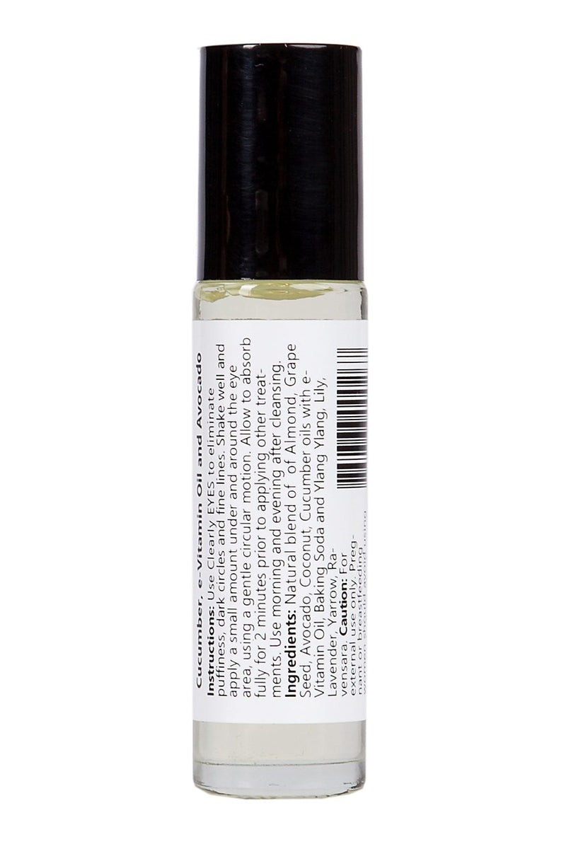 Clearly EYES Anti Ageing Eye Serum | Roll On to Hydrate, Firm and Illuminate Tired Eyes | Blend of Natural and Essential Oils with Cucumber and Avocado | Vegan, Cruelty Free, Made in USA - NewNest Australia