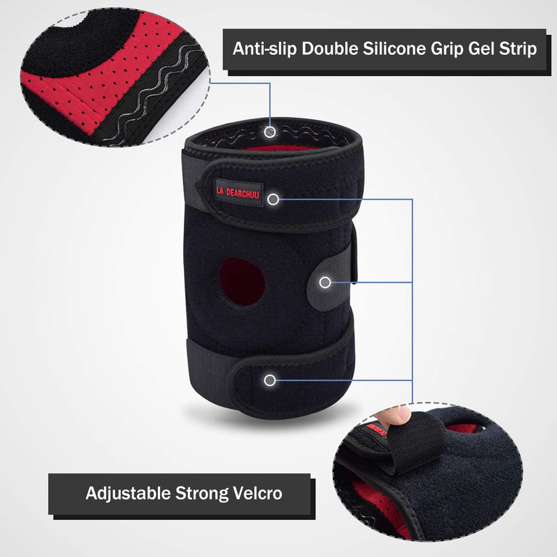 La Dearchuu Knee Support Knee Bandage With Non-Slip Protects Meniscus, Ligaments And Patella, Knee Pads Sports Knee Bandage Patella For Running Basketball Football, Anti-Slip Design For Men And Women 1 - NewNest Australia