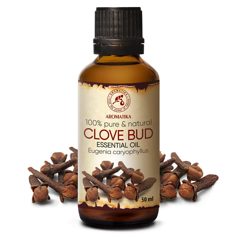 Clove Oil 50 Ml - Eugenia Caryophyllus - Indonesia - 100% Pure And Natural Clove Bud Oil For Wellness - Beauty - Aromatherapy - Relaxation - Spa - Aroma Diffuser - Oil Burner - Room Fragrance - NewNest Australia