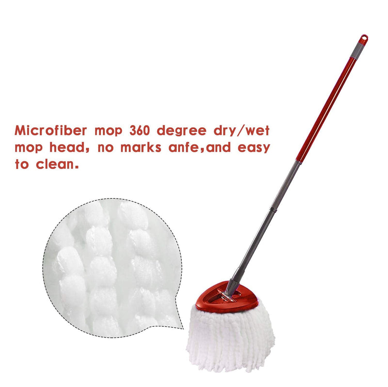 Mop Replacement Heads Compatible with Spin Mop, Microfiber Spin Mop Refills, Easy Cleaning Mop Head Replacement 1 - NewNest Australia