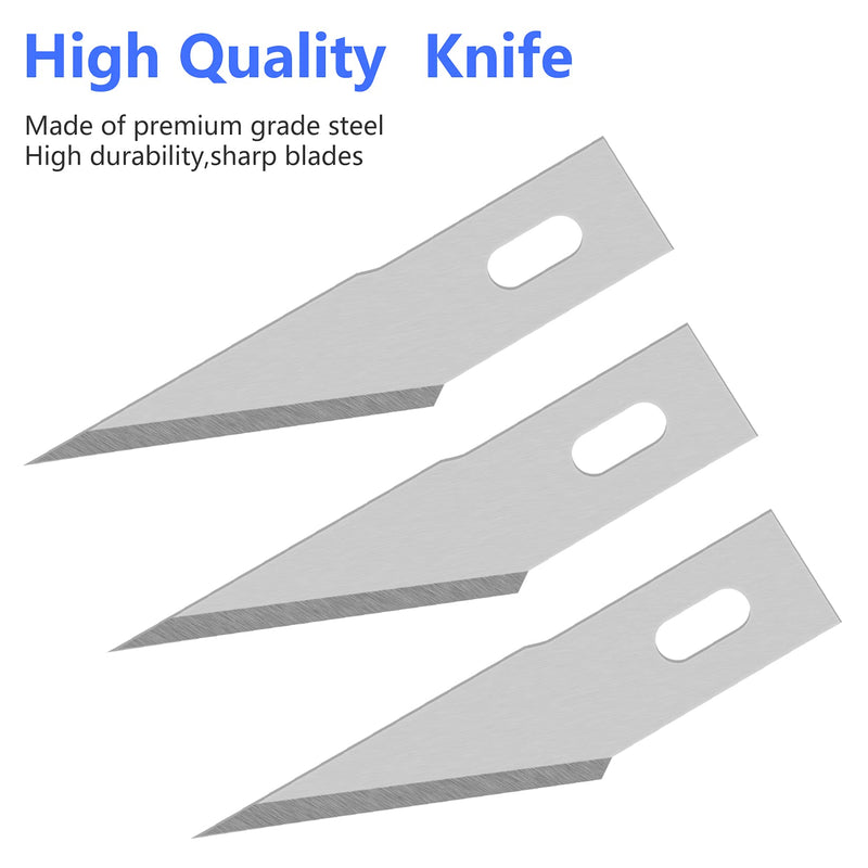 Craft Knife Blades 100 Pack #2 Knife Replacement Blades for Art and Craft Scrapbooking Supplies Cutting Caving Stencil - NewNest Australia