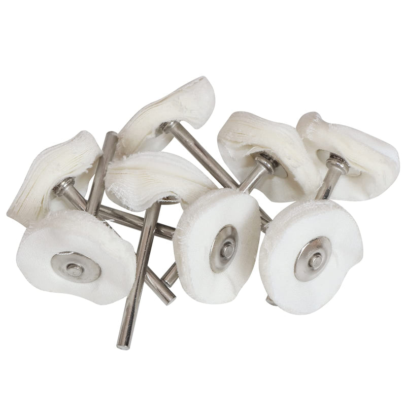 1Inch Polishing Buffing Wheel Set,Wool Felt Cotton Mounted 3mm Shank for Rotary Tool Accessories,Mini Brush Polishing Kit for Watch and Jewelry 50 Pieces - NewNest Australia
