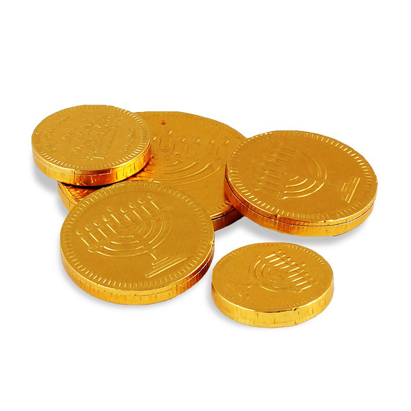 NewNest Australia - Zion Judaica Hanukkah Value Kit - Full Size Solid Menorah 44 Colored Candles Complete Hanukkah Guide Booklet 6 Colored Dreidels Sack of Milk Belgian Hanukkah Coins Gelt - All Essentials in 1 Box 