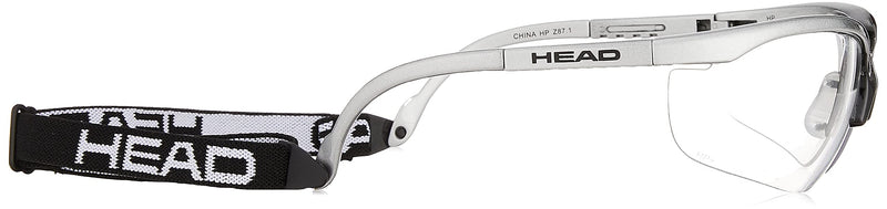 HEAD Racquetball Goggles - Pro Elite Anti Fog & Scratch Resistant Protective Eyewear w/ UV Protection Silver - NewNest Australia
