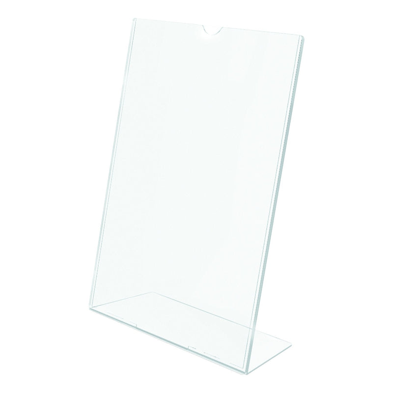 deflect-o Superior Image L-Frame Base Slanted Desktop Sign Holder, Plastic, 8.5 x 11 Inches (590101) - NewNest Australia