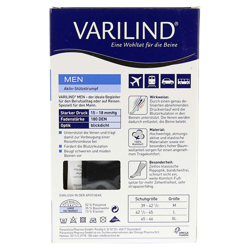 Varilind Men 180den AD M Cotton Black - NewNest Australia