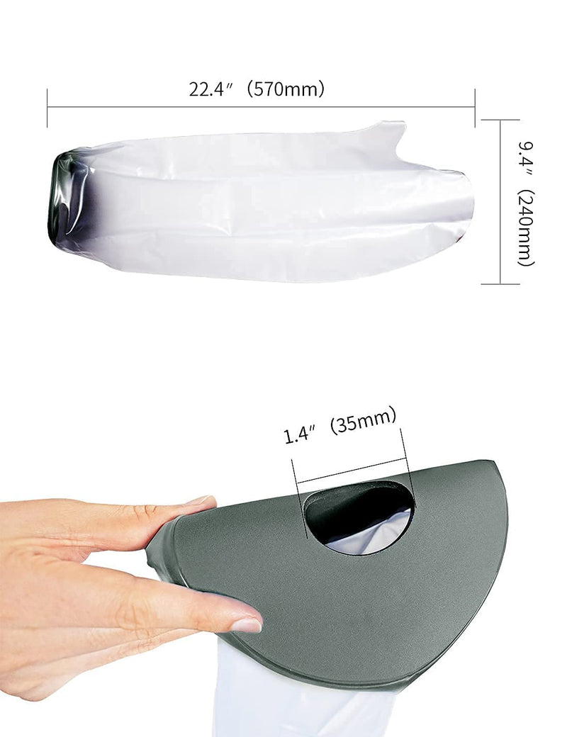 EVERCRYO Waterproof Adult Short Arm Cast Cover for Shower, Bath - Reusable Cast and Bandage Protector - Watertight Protection for Broken Arm, Hand, Finger, Wrist (Grey) - NewNest Australia