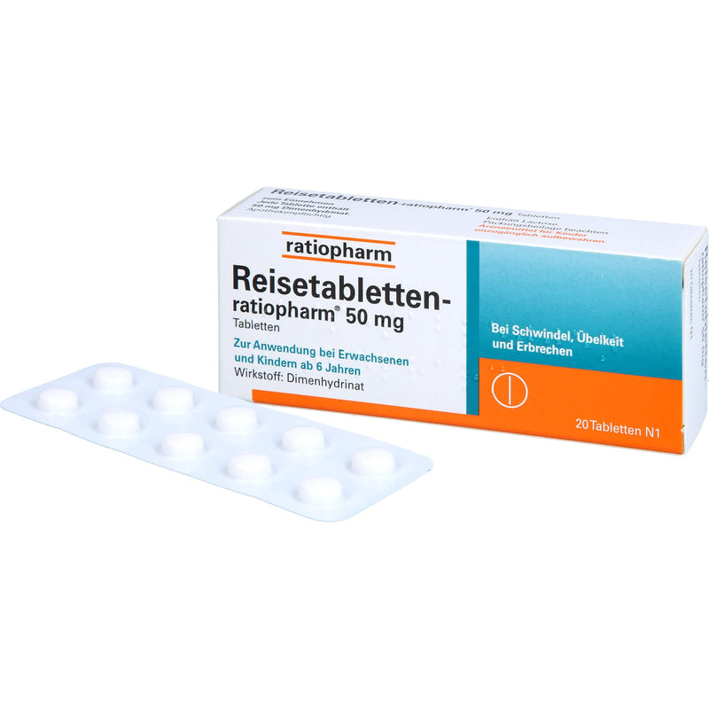 REISETABLETTEN-ratiopharm, tablet, 20 pcs, for nausea - NewNest Australia