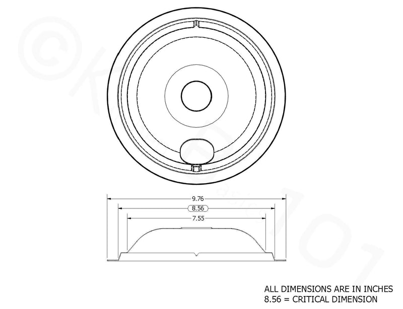 KITCHEN BASICS 101 WB31T10010 and WB31T10011 Replacement Chrome Drip Pans for GE/Hotpoint Electric Range with Locking Slot - Includes 2 6-Inch and 2 8-Inch Pans, 4 Pack - NewNest Australia