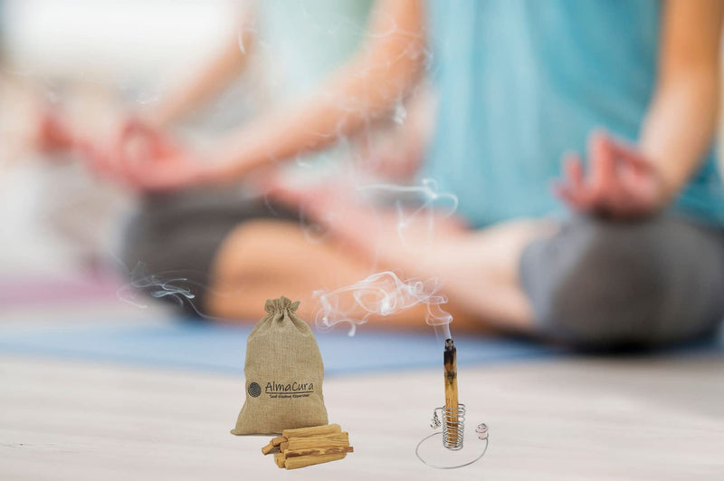 Palo Santo 100grams Premium Highest Resin from Peru (NOT Ecuador). Ethically Harvested. AlmaCura (Soul Healing). Meditation, Stress Relief, Energy Cleansing. (100grams) 100gr Sticks - NewNest Australia
