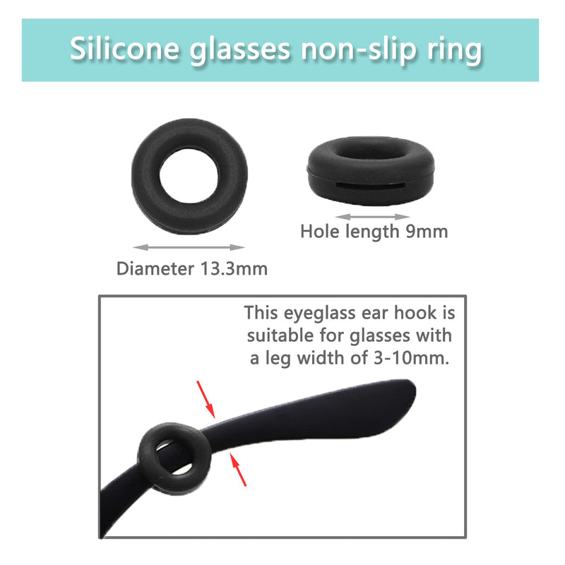 Non-Slip Pads Ear Glasses Ear Hooks Glasses 15 Pairs Glasses Holder Ear Round Silicone Glasses Non-Slip Holder Glasses Hooks For Glasses Sports Glasses Sunglasses Reading Glasses - NewNest Australia