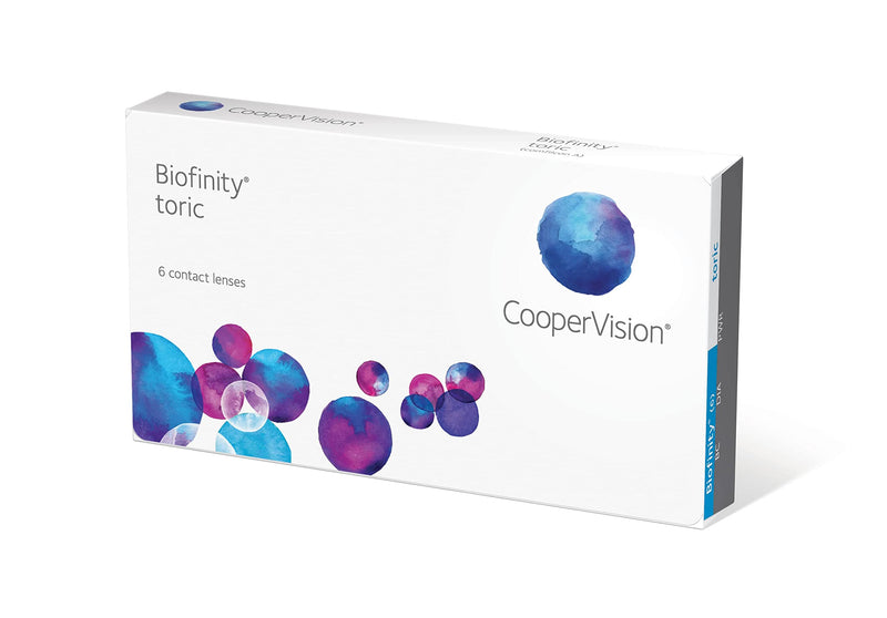 Biofinity Toric, soft toric monthly lenses, 6 pieces / BC 8.70 mm / DIA 14.5 / CYL -0.75 / AXIS 100 / -2.50 diopters -2.5 diopters 8.7 millimeters 14.5 millimeters - NewNest Australia