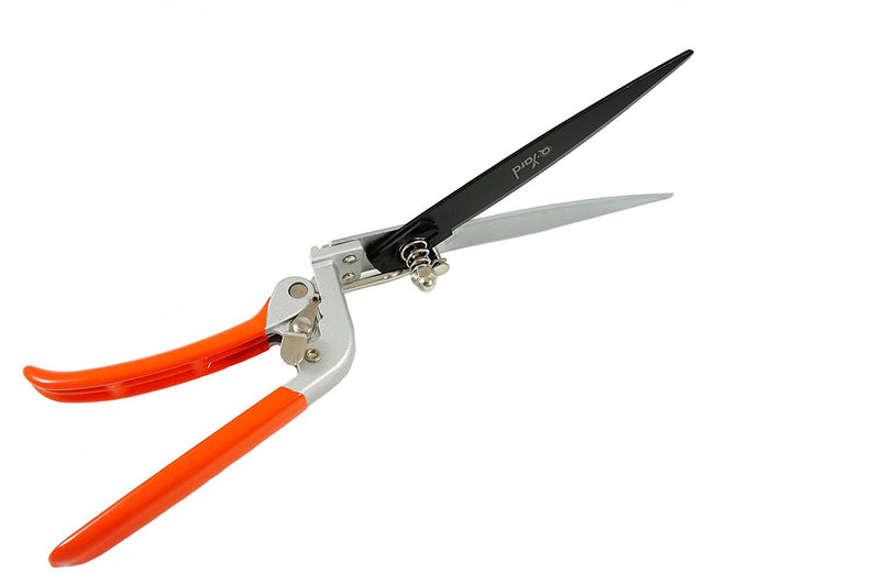 Q-yard QY-741F Flower Bed and Grass Shear - Extra Sharp Garden Hand Pruners, Easier Cutting, Comfortable Ergonomic, Less Effort - Gardening Scissors for Men & Women , Orange - NewNest Australia