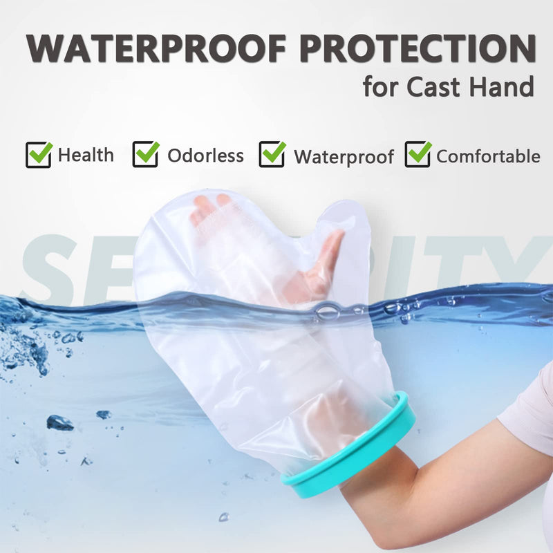 yeloumiss Hand Cast Cover for Shower Adult Reusable Waterproof Protector Shower Bag Cast Bag Watertight Protection for Hand, Fingers, Wrist to Keep Casts and Bandages Dry - NewNest Australia