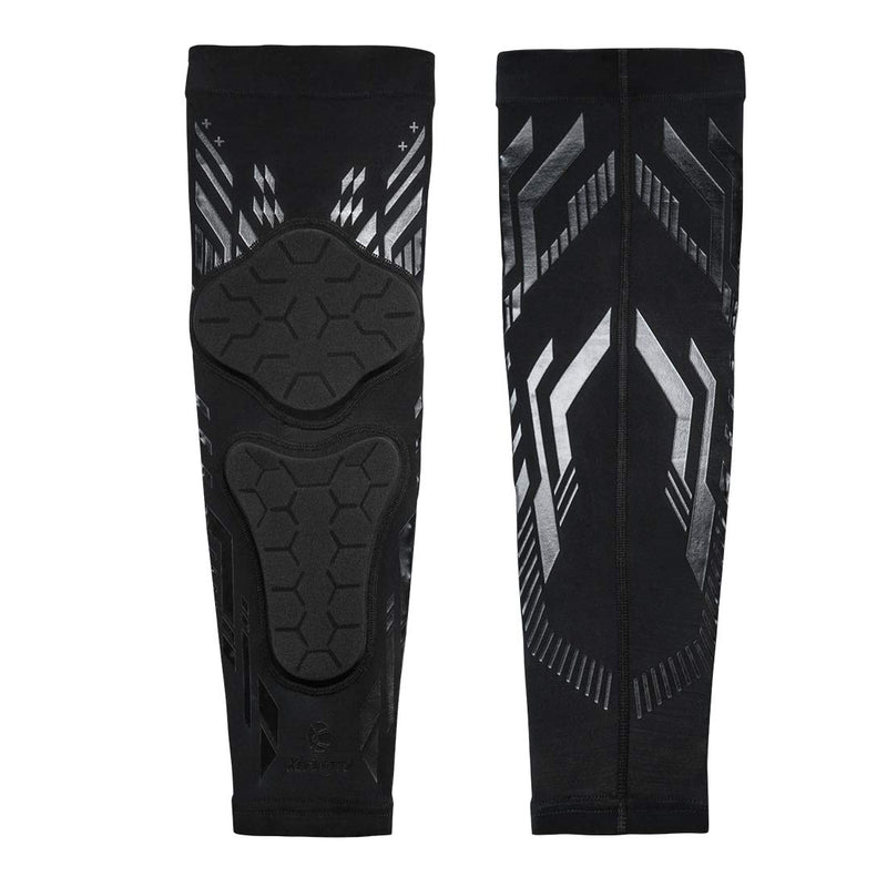 Kuangmi Knee Pad Compression Leg Sleeve Soft Shin Guard for Basketball, Wrestling, Soccer, Volleyball, Sports, Daily Support- 1 Piece (L, Black) Large - NewNest Australia