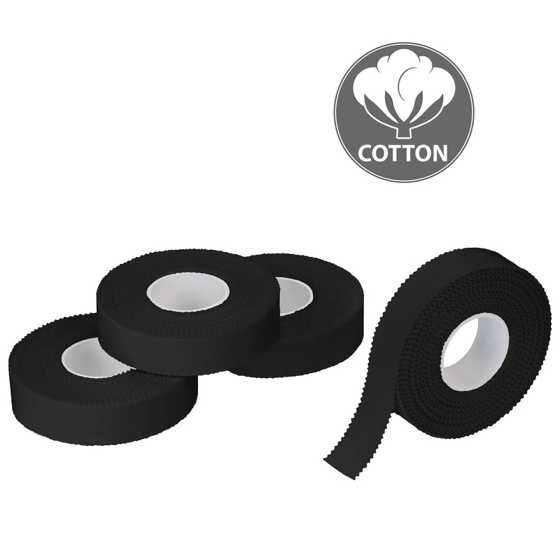 ALPIDEX 4 rolls of sports tape set finger tape 1.5 cm x 10 m tape bandage climbing tape white black volleyball handball bouldering - NewNest Australia