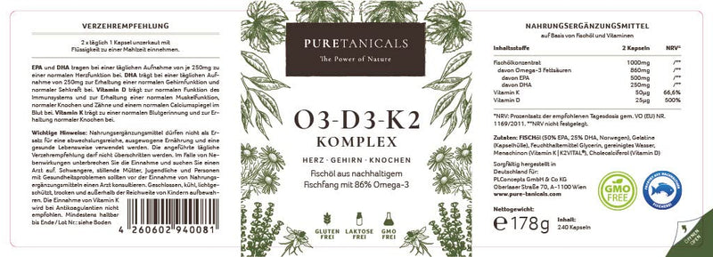 Omega 3 + Vitamin D3, K2 Mk7 All-Trans Micro Encapsulated - Premium Essentials O3-D3-K2 High Dose Fish Oil With Essential Epa & Dha Fatty Acids Fish Oil Omega3 Fish Oil Drops 240 Capsules - NewNest Australia