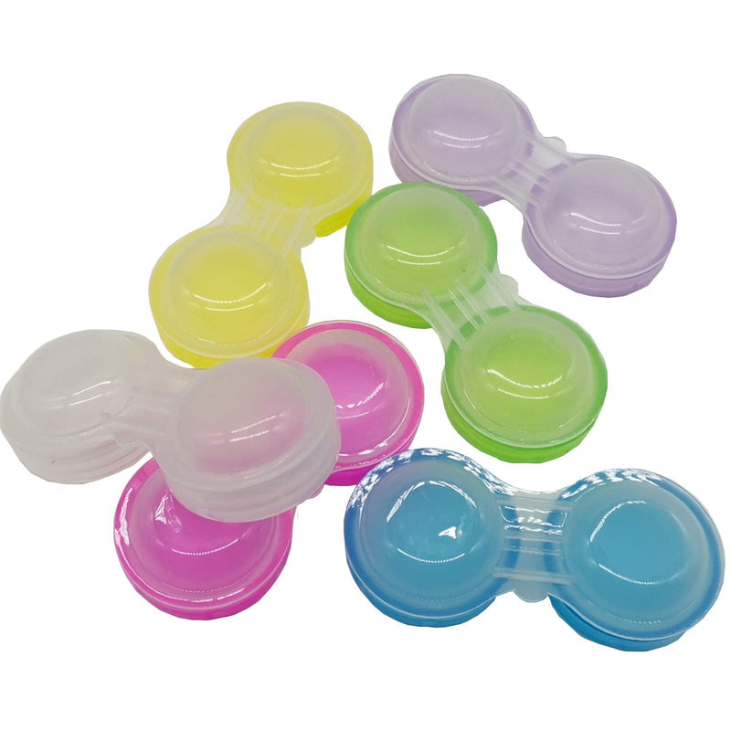 RONYOUNG 60PCS Contact Lens Cases Contact Lens Holder Box Left/Right Eyes Contact Lens Container, 6 Colors - NewNest Australia