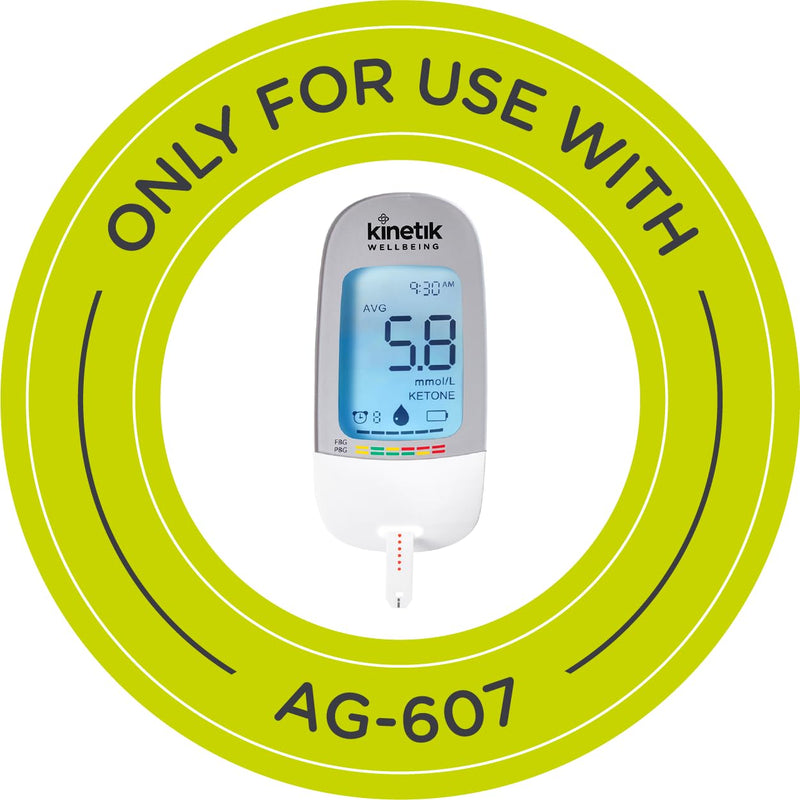 Kinetik Wellbeing Blood Glucose Test Strips (Pack of 100) – Used by the NHS – In Association with St John Ambulance – Test Strips Available on Prescription 100 Count (Pack of 1) Single - NewNest Australia
