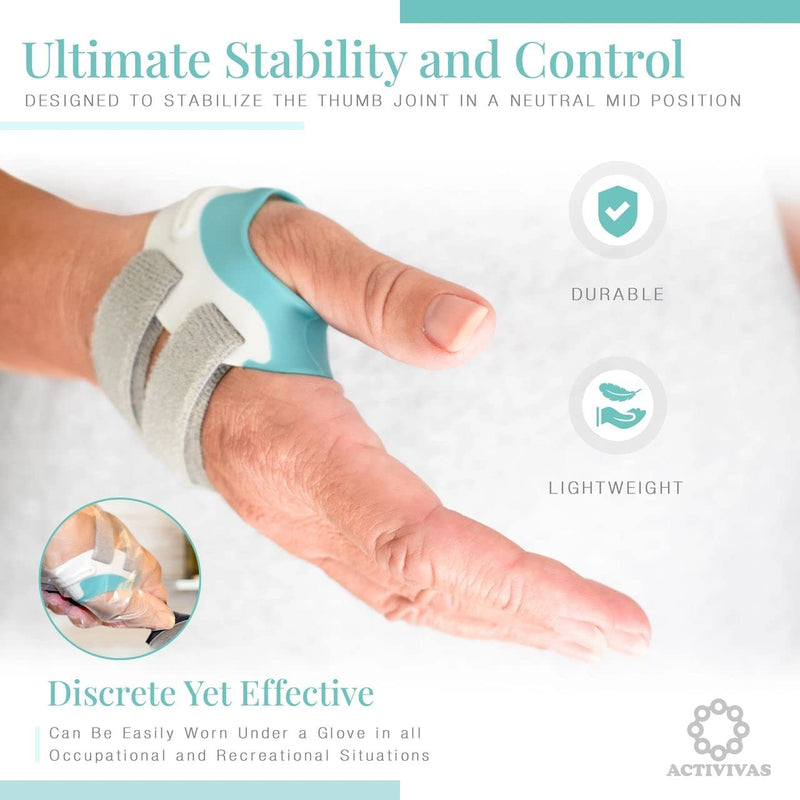 ACTIVIVAS® Ortho Support for Thumb Arthritis, CMC Joint Instability, CMC Thumb Protector basal joint stabiliser for pain relief, washable, lightweight, Left Hand, Medium (please check size guide) M - NewNest Australia