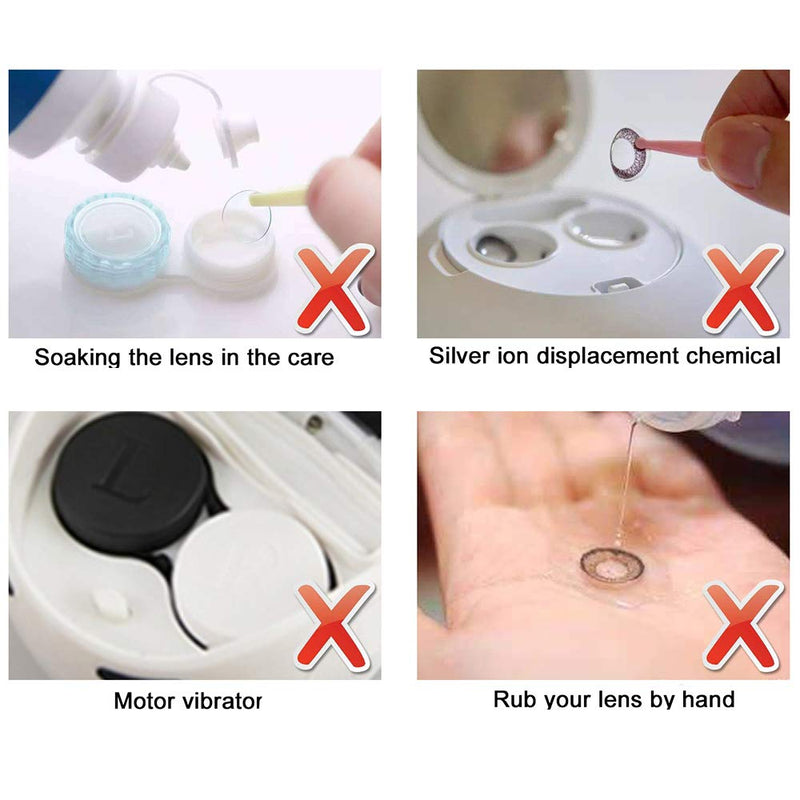 Contact Lens Cleaner Machine, Blumway Ultrasonic Contact Lens Cleaner with USB Charger, Small & Portable, Fit Disposal Soft Lens, Hard Lens, Contact Lens, Colored Lens, RGP Lens & OK Lens Pink - NewNest Australia