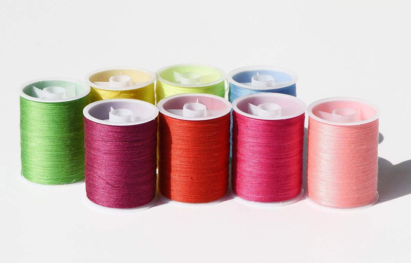 42 Color (2300Y) Sewing Thread Kit High Strength Thread Rainbow Color for Manual Embroidery or Sewing Machine Sewing kit Embroidery Free 30 Quality Golden Tail Needles - NewNest Australia