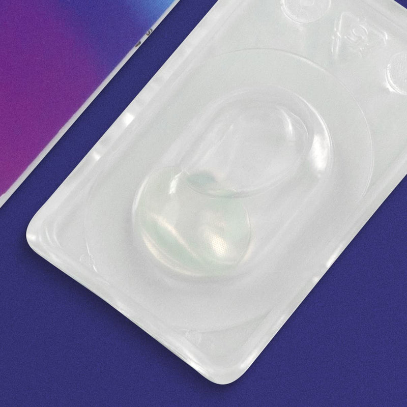 Glamlens Jasmine Light Blue Contact Lenses + Container, Very High-Covering Natural Blue Contact Lenses, Colored Silicone Hydrogel Monthly Lenses, 1 Pair (2 Lenses), Dia 14.00, No Strength - NewNest Australia