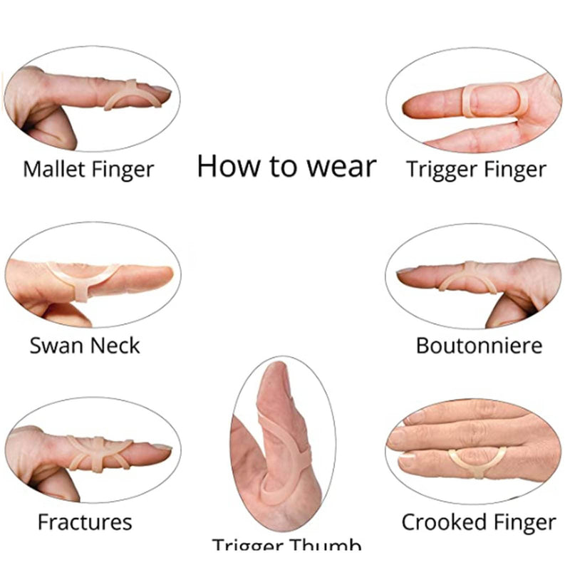 Finger Splint, 3 Pieces Finger Straightener Joint Attachment Support Finger Support For Arthritis Mallet Finger Joint Protector Mallet Finger Splint 3 Sizes 4 5 6 - NewNest Australia