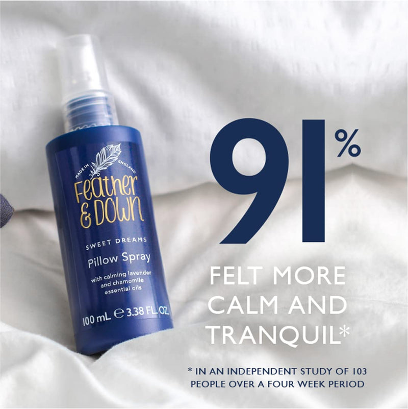 Feather & Down Sweet Dreams Limited Edition Pillow Spray (200ml) - with Calming Lavender & Chamomile Essential Oils. Encourages Calm, Tranquillity & a Restful Night's Sleep. Cruelty Free. - NewNest Australia