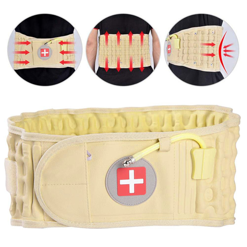 Inflatable Belt - Decompression Belt Back Support, Back Strap For The Lumbar Area, Back Brace Back Strap Ideal For Relieving Back Muscles Pain Relief (75-130 Cm Waist) - NewNest Australia