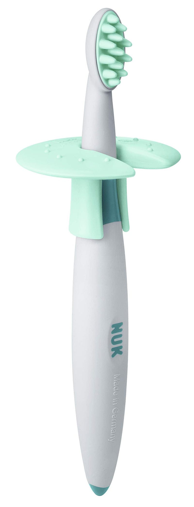 Nuk Baby Toothbrush Learning Set, 2-Piece Cleaning Pen And Cleaning Trainer Including Protective Ring, Optimal Preparation For Teeth Brushing, Bpa-Free (Bisphenol A) - NewNest Australia