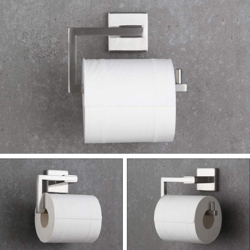 BEIGEEWY Bathroom Toilet Paper Roll Holder SUS 304 Stainless Steel Paper Towel Dispenser Tissue Hanger Wall Mounted Brushed Finish - NewNest Australia